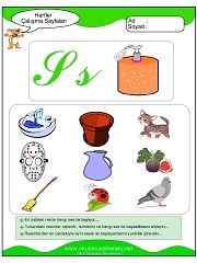 S Sesi Çalışma Sayfaları